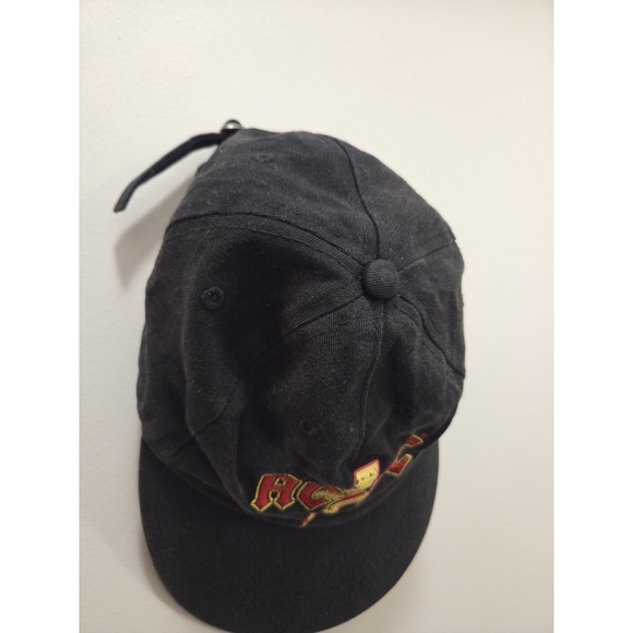 AC / DC Red Logo With Double Lightning Bolt Embroidered Baseball Cap Hat - Picture 2 of 4